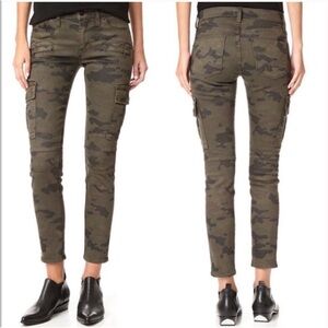 Hudson Colby Ankle Moto Skinny Cargo Camo Mid-Rise Jeans, 30
